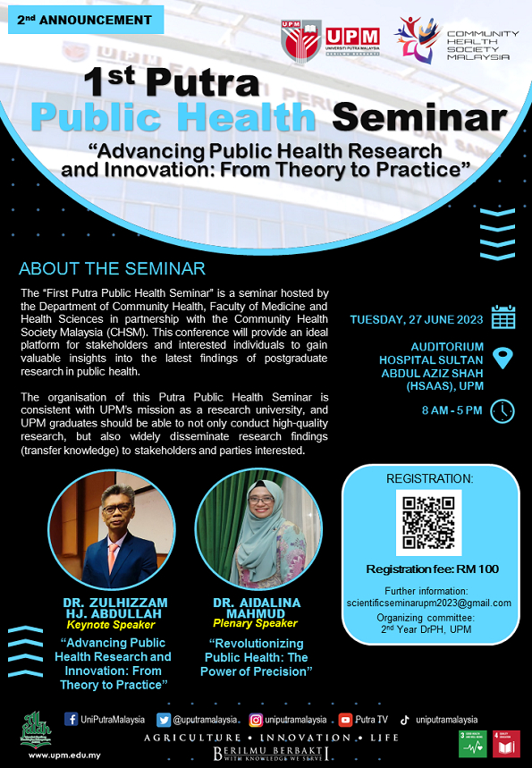 1st Putra Public Health Seminar