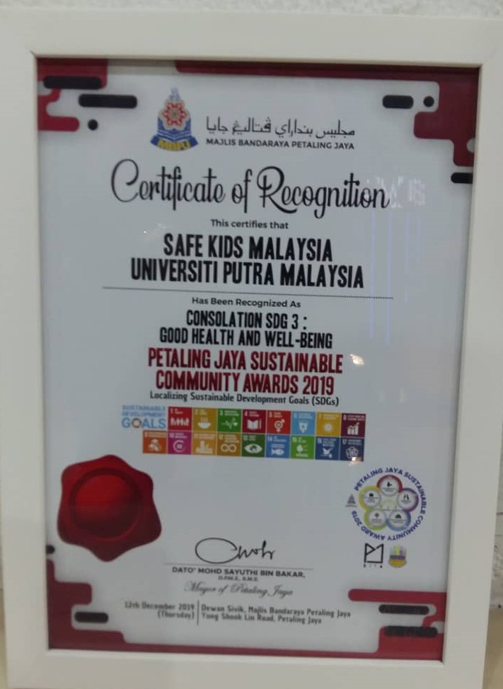 Safe Kids Malaysia Universiti Putra Malaysia diiktiraf dan 